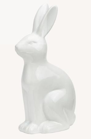 Weißer Hase Keramik 25 cm
